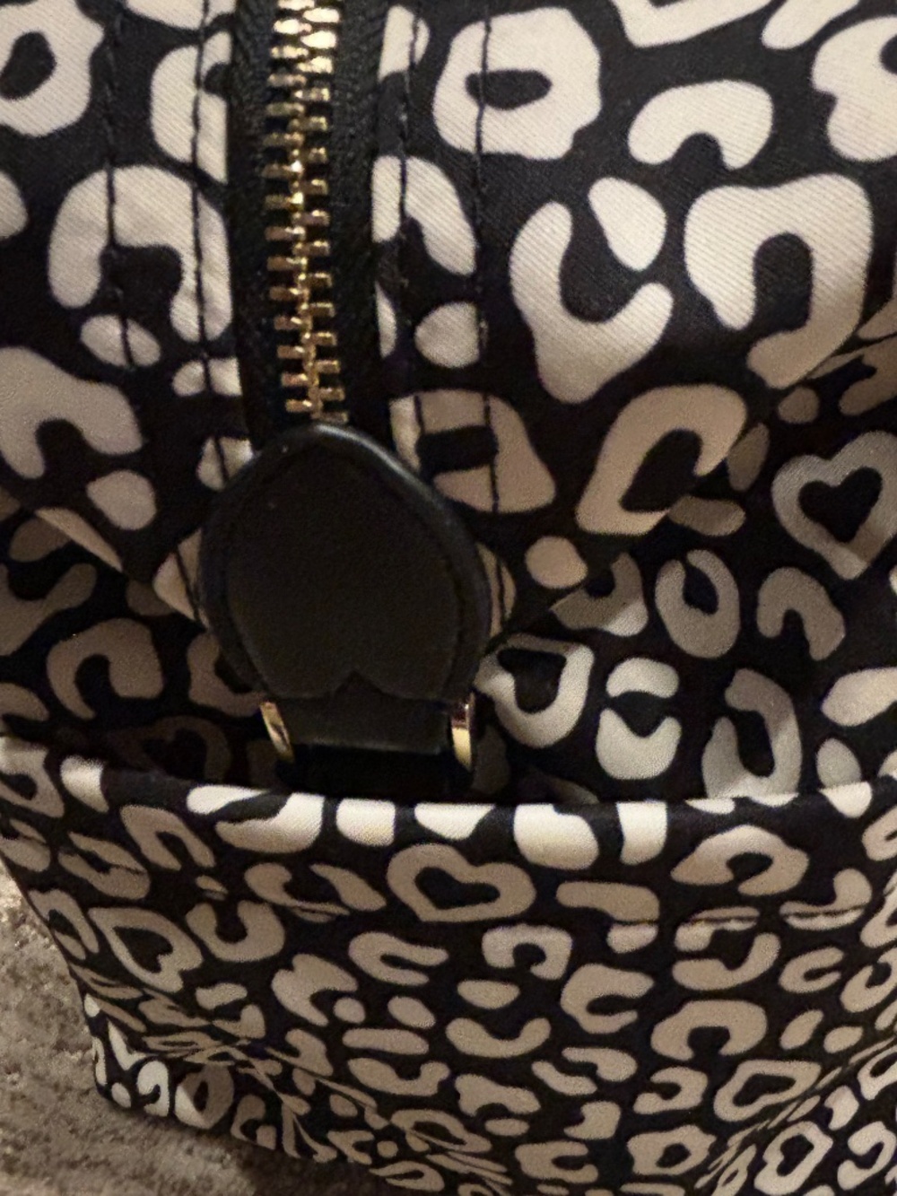 Kate Spade Leopard Heart Weekender Bag - Picture 7 of 14